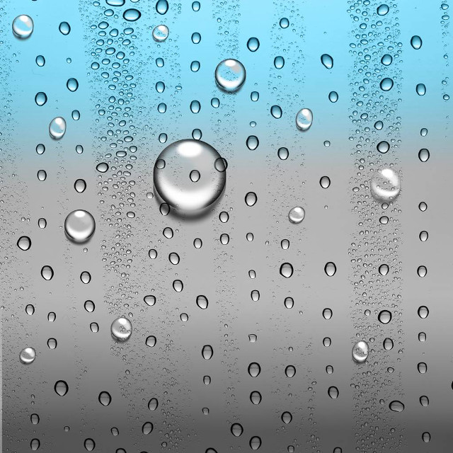 Window water drops blue sky free wallpaper for tablet - medium preview image