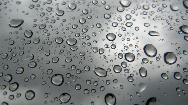 Water droplets window pane cloudy free wallpaper for desktop - medium preview image