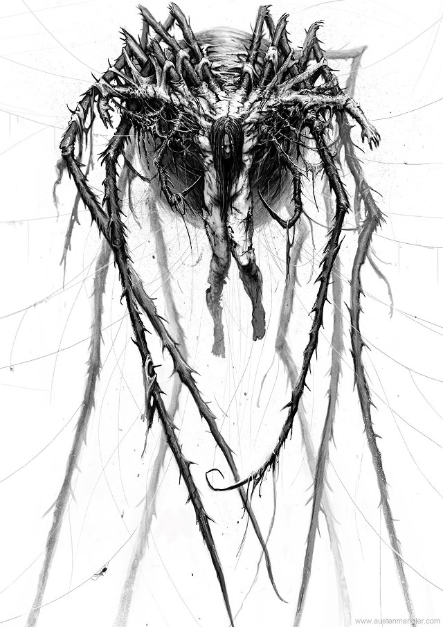Bird nest branches head drawing free wallpaper for mobile - medium preview image