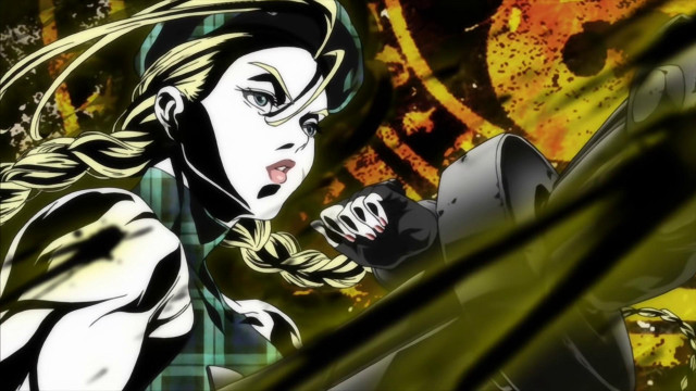 Woman gun fire black white free wallpaper for desktop - medium preview image