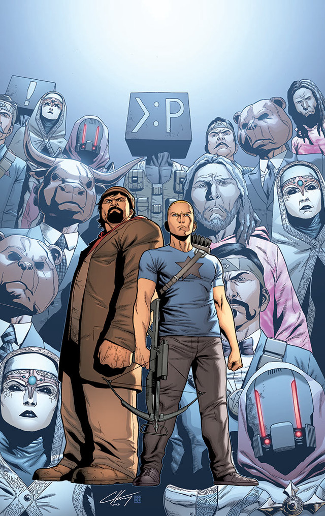 Crowd guns helmets group people free wallpaper for mobile - medium preview image