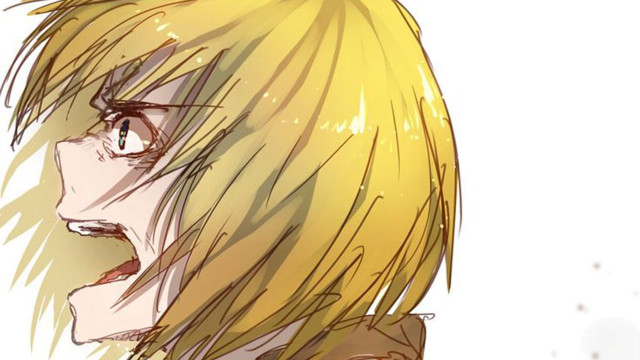 Blonde man yellow shirt crying free wallpaper for desktop - medium preview image