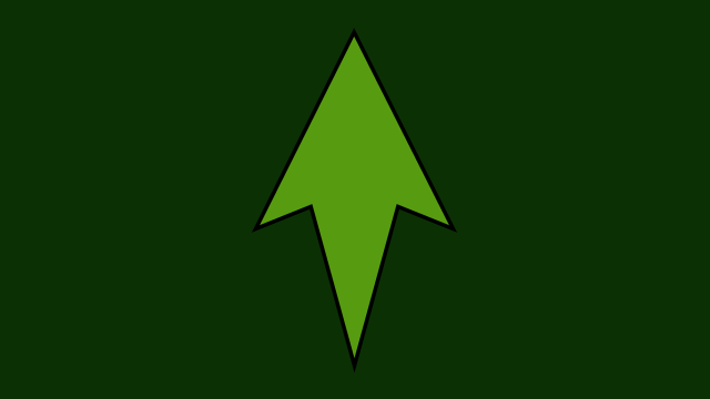 Green arrow right black border free wallpaper for desktop - medium preview image