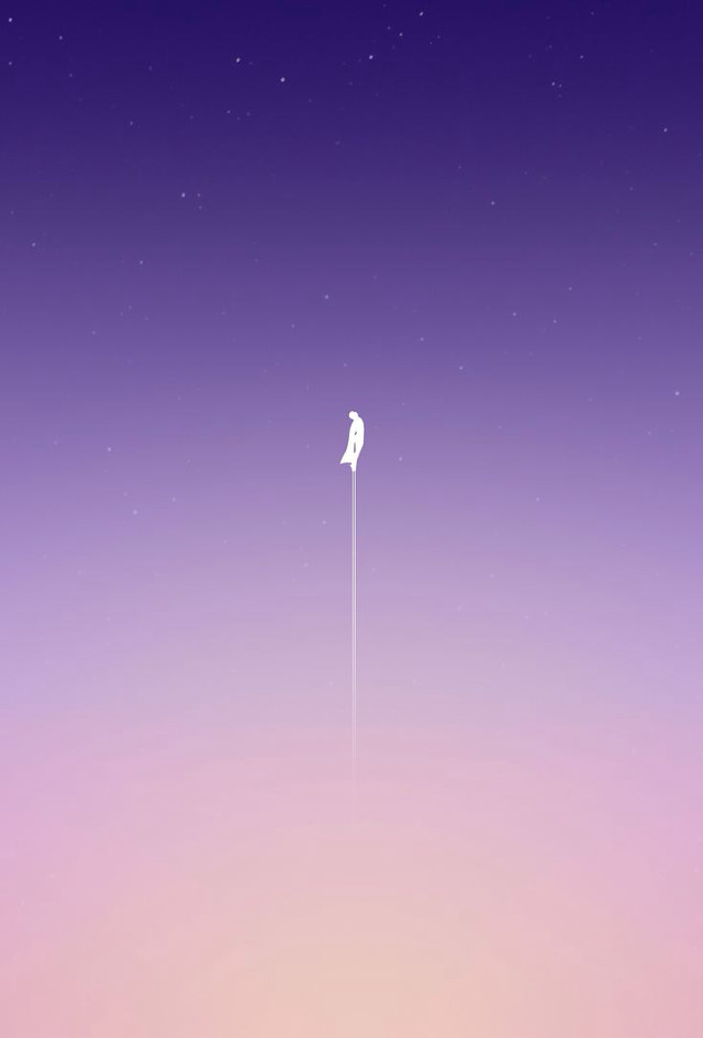 Bird flying purple pink background free wallpaper for mobile - medium preview image