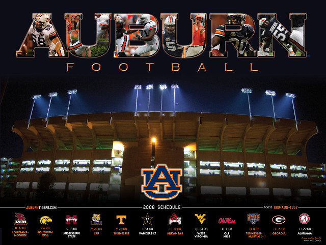 Auburn football stadium field lights free wallpaper for desktop - medium preview image