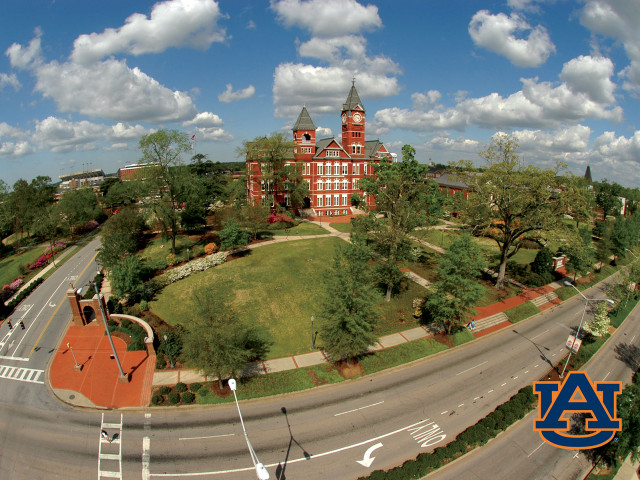 Large building clock tower road free wallpaper for desktop - medium preview image
