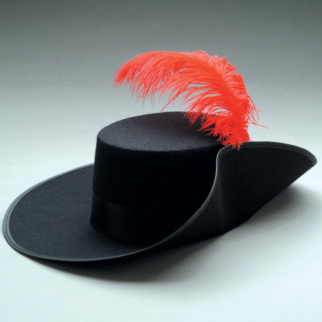 Black hat red feather gray free wallpaper for tablet - medium preview image