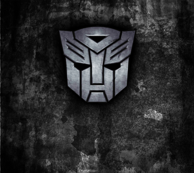Black white robot logo grungy #2 free wallpaper for tablet - medium preview image