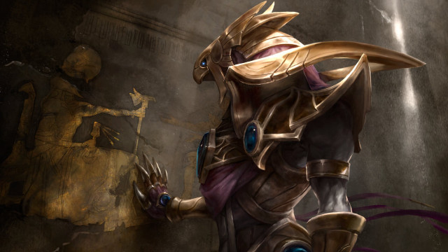 Knight sword armor demon golden free wallpaper for desktop - medium preview image