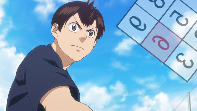 Man standing sign numbers sky free wallpaper for desktop - medium preview image