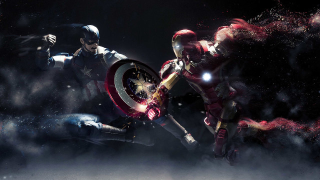 Captain america fight night motorcycle free wallpaper for desktop - medium preview image
