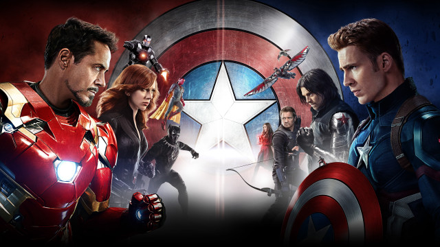 Avengers group star sign background free wallpaper for desktop - medium preview image