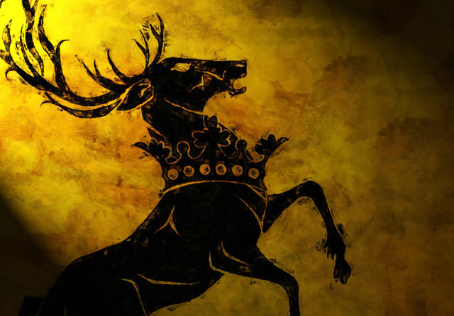 Deer crown painting royal art free wallpaper for desktop - medium preview image