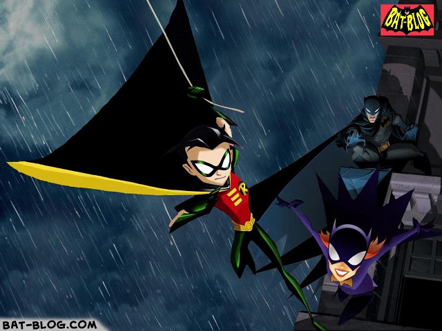 Batman robin wayne flying rain free wallpaper for desktop - medium preview image