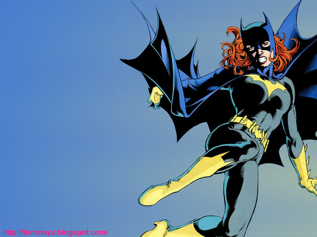 Batgirl flying woman arms outstretched free wallpaper for desktop - medium preview image