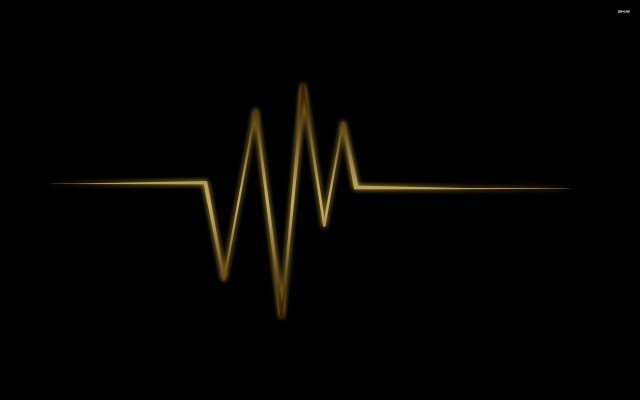 Golden sound wave black background free wallpaper for desktop - medium preview image