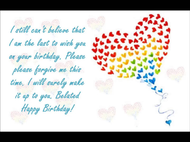 Birthday card heart balloon message free wallpaper for desktop - medium preview image