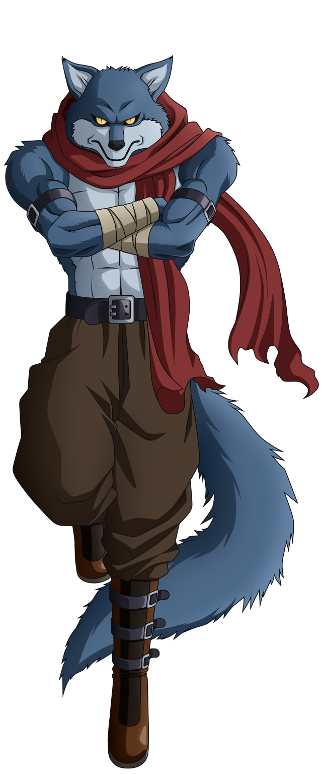 Cartoon character red scarf fox free wallpaper for mobile - medium preview image