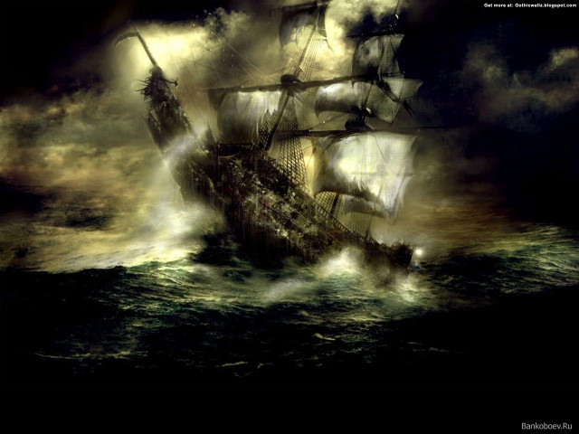 Ship storm sky clouds background free wallpaper for desktop - medium preview image