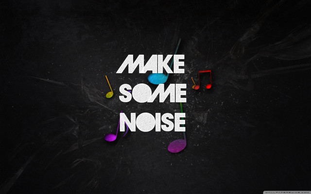 Make some noise colored music free wallpaper for desktop - medium preview image