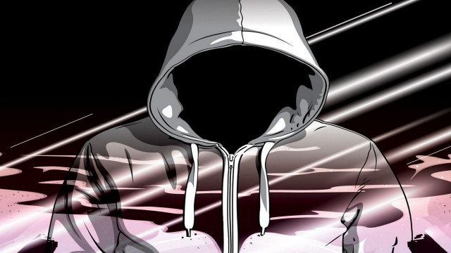 Hooded sweatshirt neon background line free wallpaper for desktop - medium preview image