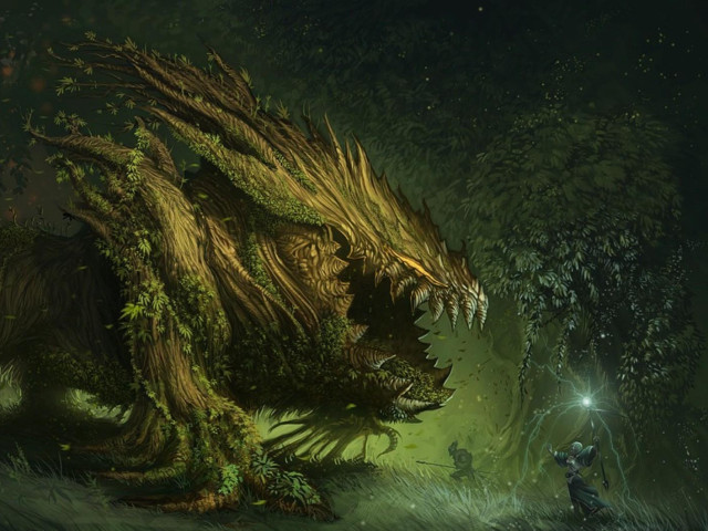 Creature long tail light mouth free wallpaper for desktop - medium preview image