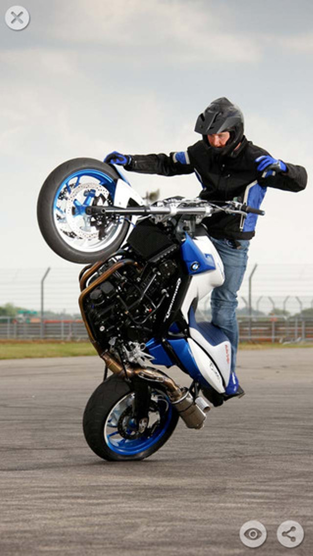 Man motorcycle trick air wheels free wallpaper for mobile - medium preview image