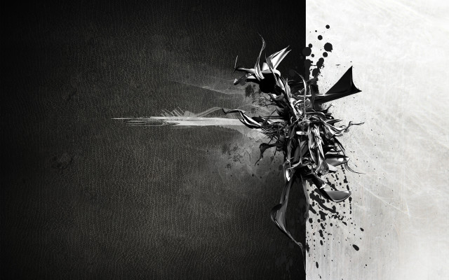 Black white plant wall dark #2 free wallpaper for desktop - medium preview image