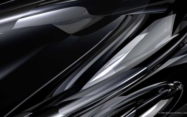 Black white abstract background curves #2 free wallpaper for desktop - medium preview image