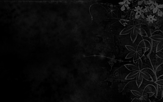Black white flowers background white #2 free wallpaper for desktop - medium preview image