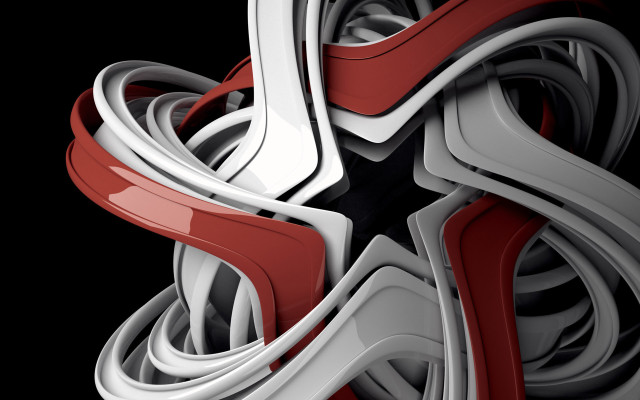 Red white abstract object black free wallpaper for desktop - medium preview image