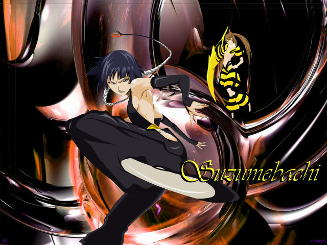 Anime character sword dragon back free wallpaper for desktop - medium preview image