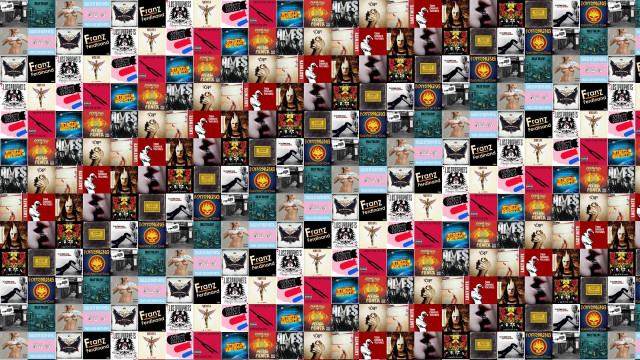 Woman cat collage cat head free wallpaper for desktop - medium preview image