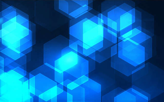 Blue abstract hexagons lightblue 3d free wallpaper for desktop - medium preview image