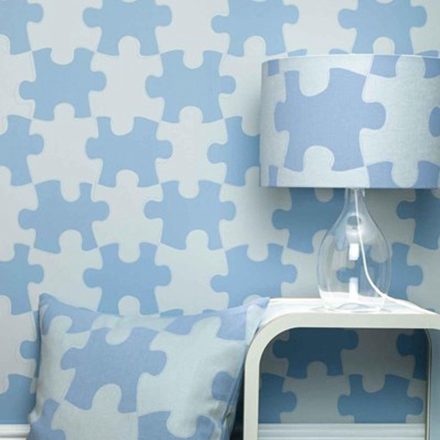 Lamp nightstand blue white wallpaper free wallpaper for tablet - medium preview image