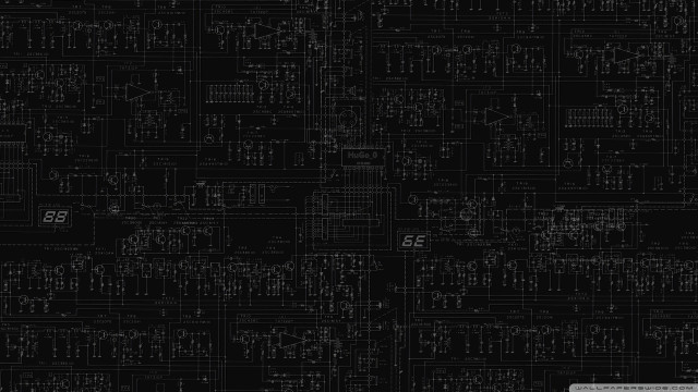Black white circuit board numbers free wallpaper for desktop - medium preview image