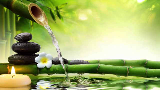 Bamboo candle mat design water free wallpaper for desktop - medium preview image