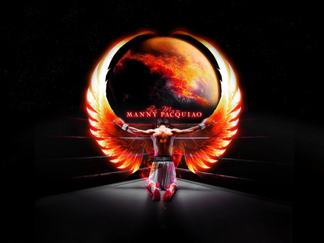 Man red orange angel wings free wallpaper for desktop - medium preview image