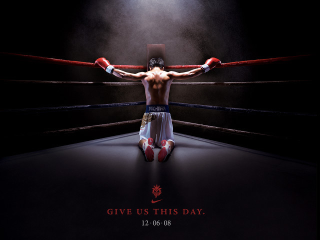 Man boxing gloves ring symbolism free wallpaper for desktop - medium preview image