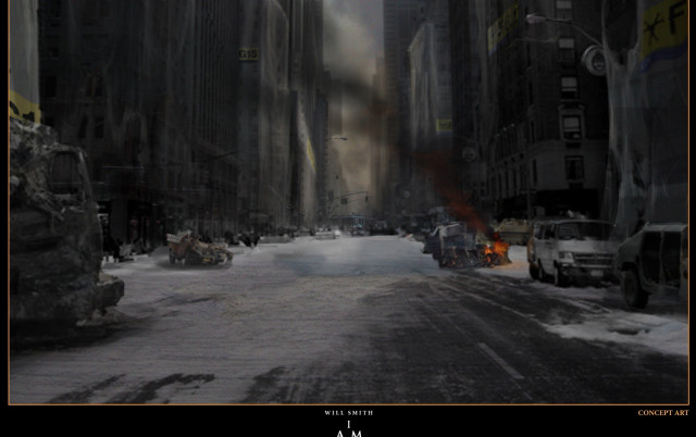 City street cars people snow free wallpaper for desktop - medium preview image