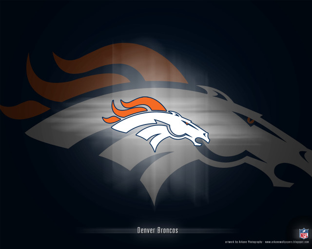 Denver football logo dark light free wallpaper for desktop - medium preview image
