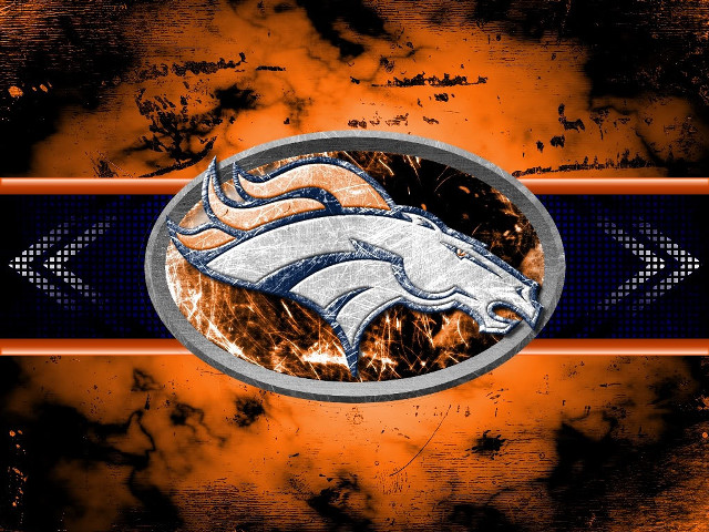 Denver football logo orange black free wallpaper for desktop - medium preview image