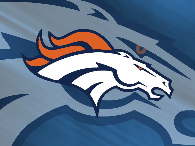 Denver horse logo blue orange free wallpaper for desktop - medium preview image