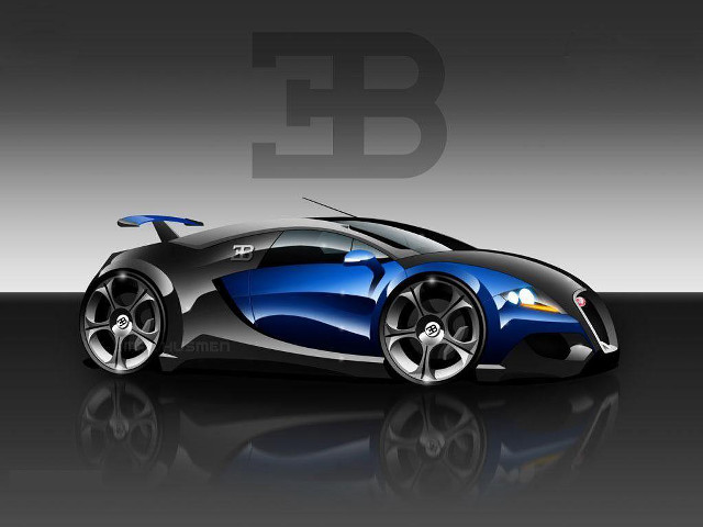 Blue black sports car white free wallpaper for desktop - medium preview image