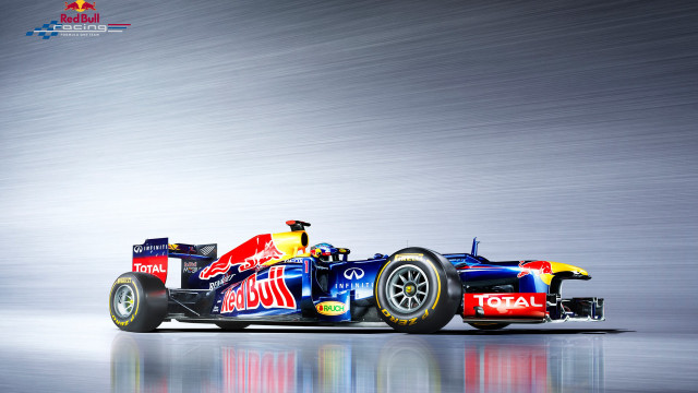 Red bull racing car blurry free wallpaper for desktop - medium preview image