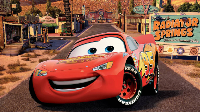 Cartoon character driving car movie free wallpaper for desktop - medium preview image