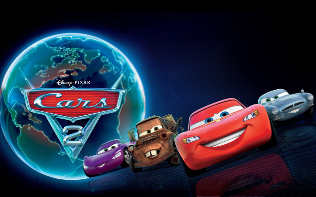 Cars globe disney pixar logo free wallpaper for desktop - medium preview image