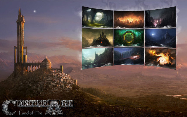 Castle hill tower background series free wallpaper for desktop - medium preview image