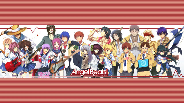 Anime characters angel beats red free wallpaper for desktop - medium preview image