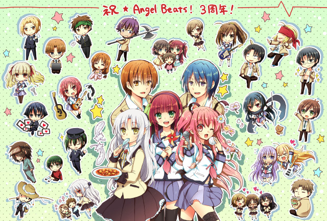 Anime characters stars background group free wallpaper for desktop - medium preview image